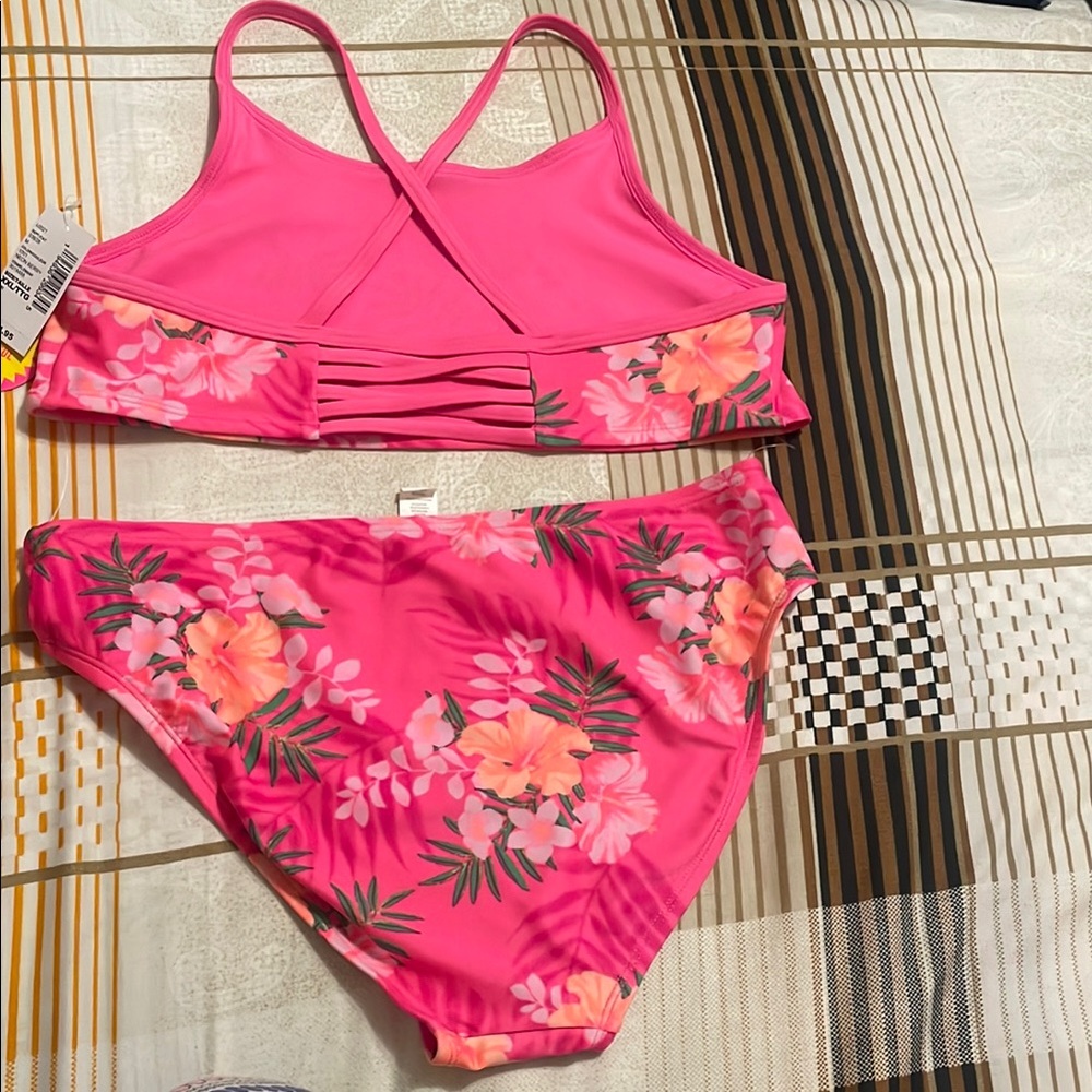Pink Floral Bikini Set